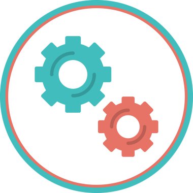 Vites düz yuvarlak vektör simgesi