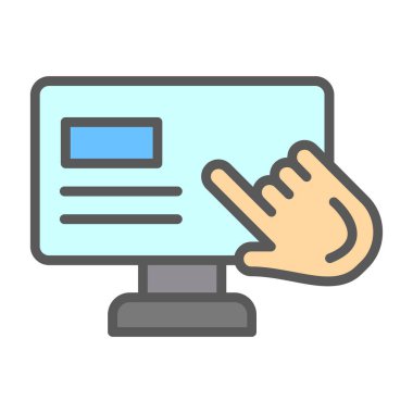 bilgisayar simgesi vektör illüstrasyonu