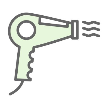 Kurutucu simgesinin vektör illüstrasyonu 