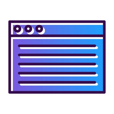 Web yerleşim simgesi vektör illüstrasyonu