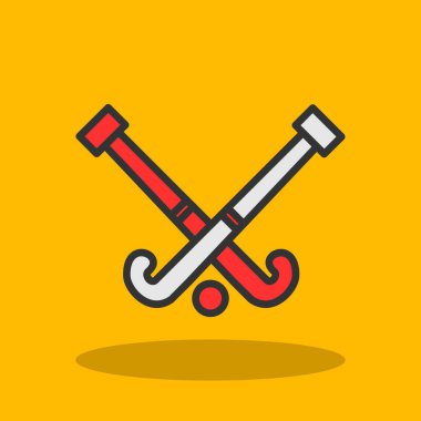 Modern Hokey simgesinin vektör çizimi                          