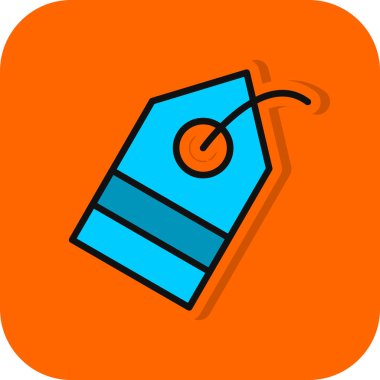 Etiket. Web simgesi basit tasarım