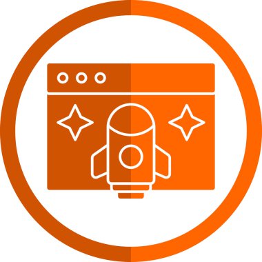 başlangıç düz simgesi, vektör illüstrasyonu 