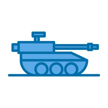 Tank simgesi, vektör illüstrasyonu basit tasarım