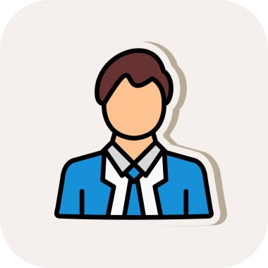 Adamım. Web simgesi basit illüstrasyon 