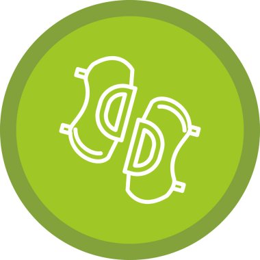 flip flops simge vektör illüstrasyonu