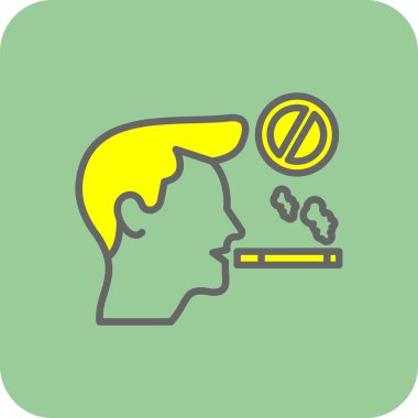 sigara vektör simgesi tüttürüyor