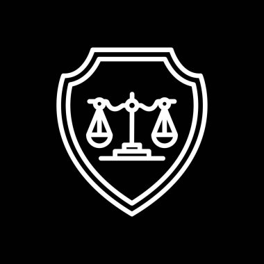 Kanun simgesi vektörü. adalet vektörü simgesi