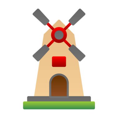 Yel değirmeni simgesi, vektör biçimi