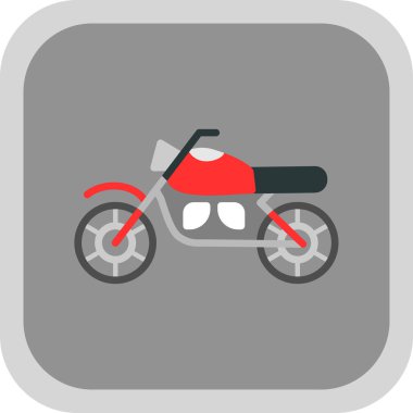 motosiklet simgesi, vektör illüstrasyonu basit tasarım