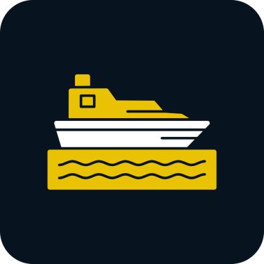 tekne web simgesi basit illüstrasyon