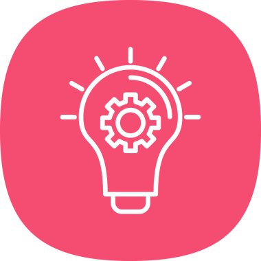 düz fikir kabartma düz vektör simgesi