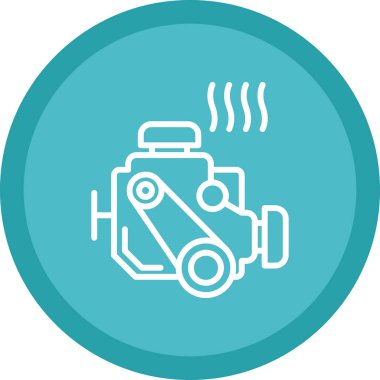 motor simgesi, vektör illüstrasyonu basit tasarım