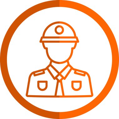 işçi vektör çizgisi simgesi