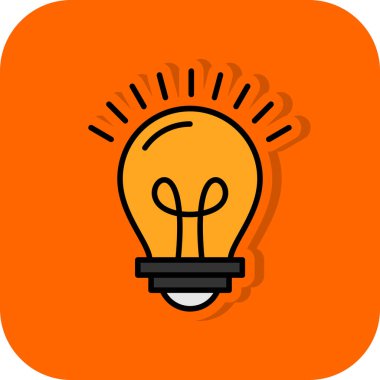 vektör çizim tasarım ampul simgesi 