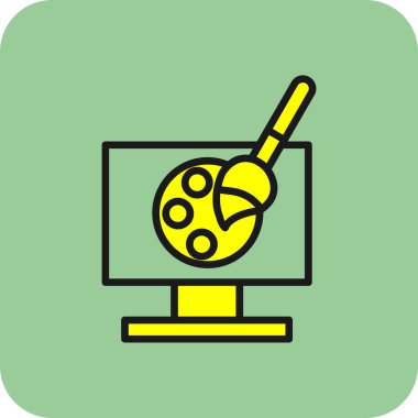 bilgisayar simgesi vektör illüstrasyonu