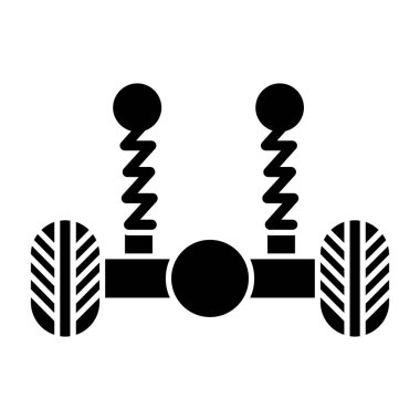 Araba lastiği simgesi, basit tarzı