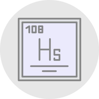 Kimyasal simge, vektör çizimi