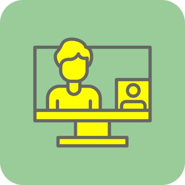 Bir dizüstü bilgisayarın vektör çizimi