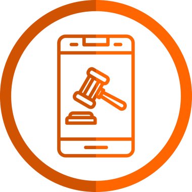 akıllı telefon simgesi, vektör illüstrasyonu basit tasarım