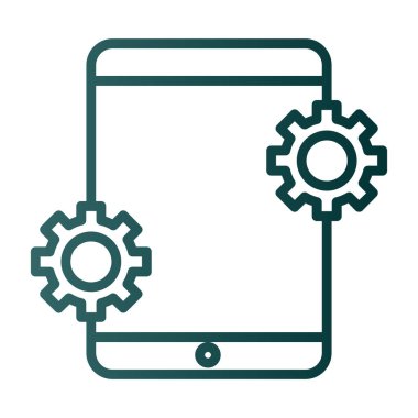 mobil uygulama simgesi, vektör illüstrasyonu basit tasarım