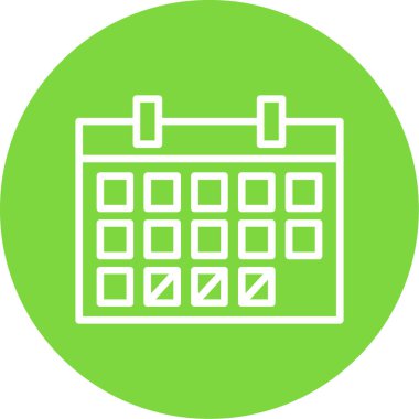 düz zamanlama simgesi, vektör tasarımı