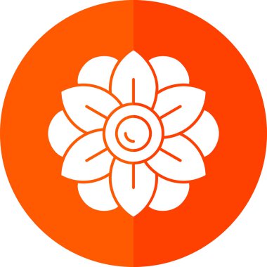 Bir çiçeğin vektör illüstrasyonu