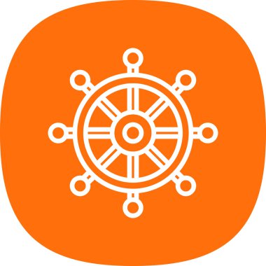 Direksiyon simgesinin vektör çizimi