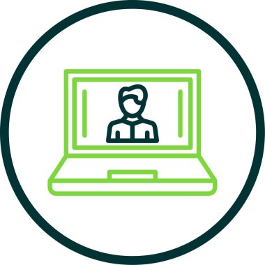 Bilgisayar. Web simgesi basit tasarım