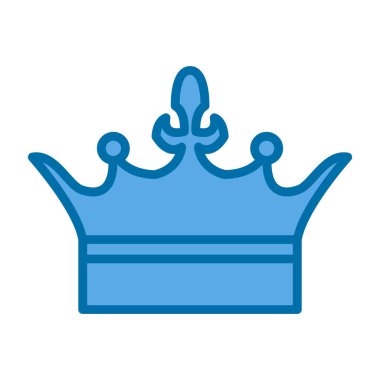 Crown simge vektörü beyaz arkaplanda izole edildi