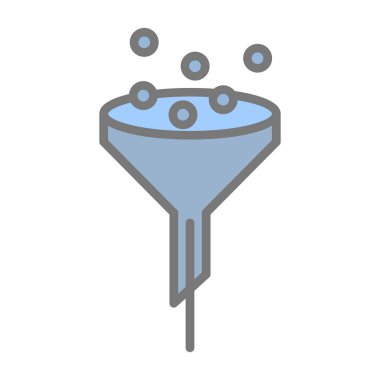 Damlalı bir huninin vektör çizimi