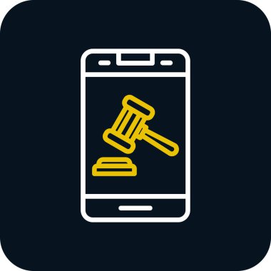 akıllı telefon simgesi, vektör illüstrasyonu basit tasarım