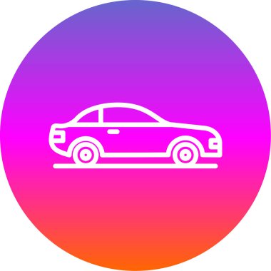 araba web simgesi, vektör illüstrasyonu 