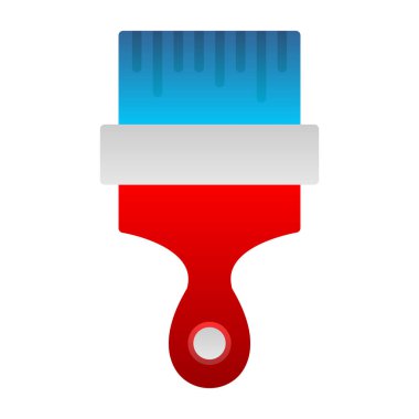 fırça web simgesi basit illüstrasyon