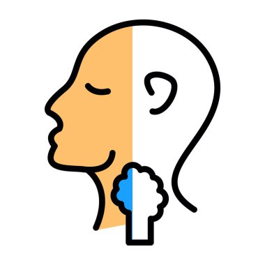 Beyin simgesi olan insan kafası