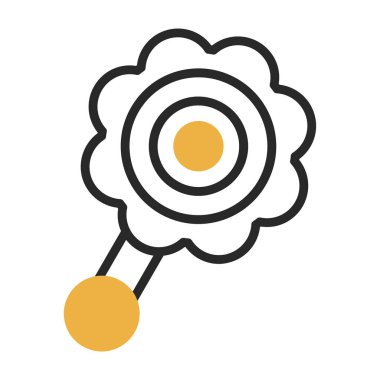 Şeker simgesinin vektör illüstrasyonu