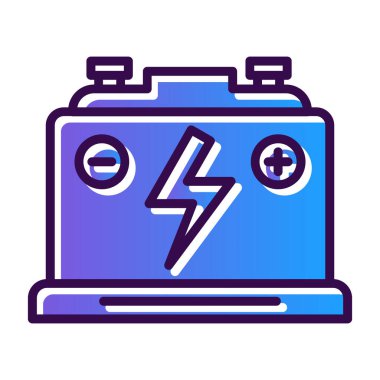 Pil. Web simgesi basit tasarım                       