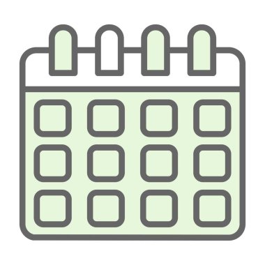 Takvim simgesi, vektör illüstrasyonu basit tasarım