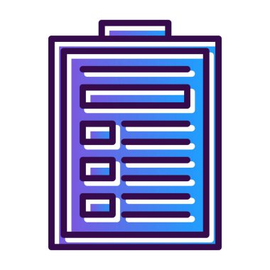 Belge. Web simgesi basit illüstrasyon 