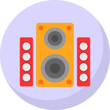 Müzik hoparlör satırı simgesi 