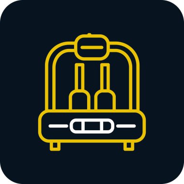 Seyahat simgesinin vektör illüstrasyonu