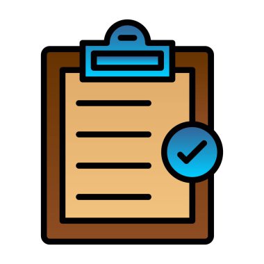 belge simgesi vektörü. İzole edilmiş ve grafik tasarımı için çizgi işareti