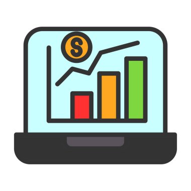 iş grafiği vektör illüstrasyonu