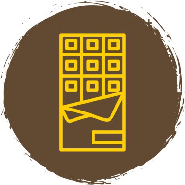 Bir kutu simgesinin vektör illüstrasyonu