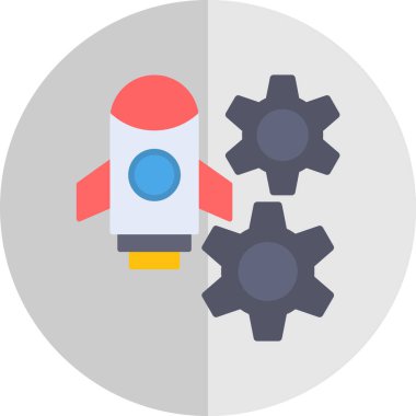 başlangıçta düz renkli simge.