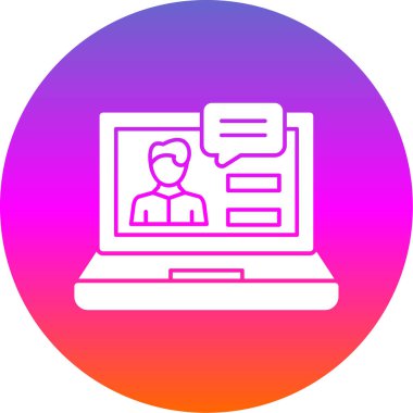 çevrimiçi dizüstü bilgisayar vektör illüstrasyonu