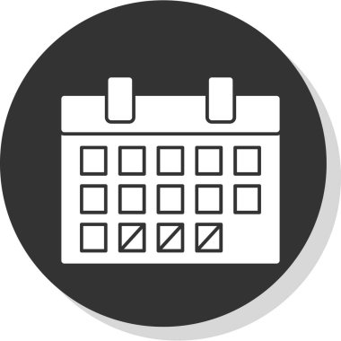 düz zamanlama simgesi, vektör tasarımı