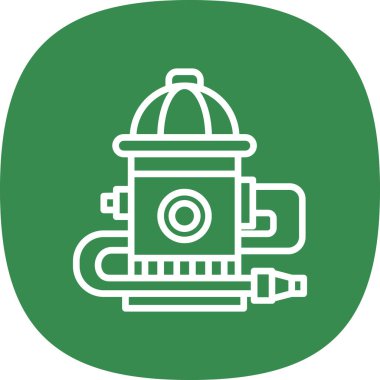 yangın musluğu simgesi vektörü 