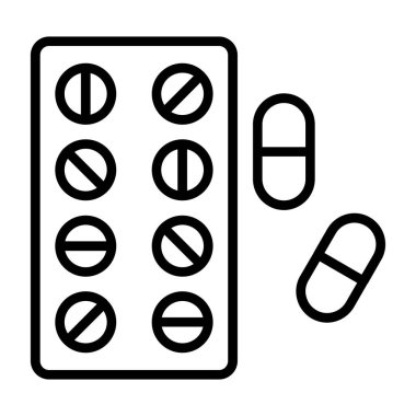 hap simgesi, vektör illüstrasyon tasarımı 