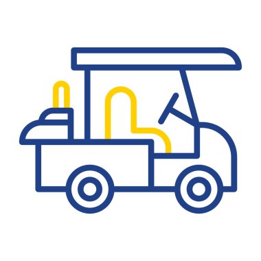 araba simgesi vektör illüstrasyonu